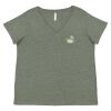 Curvy Collection Women's Fine Jersey V-Neck Tee Thumbnail