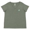 Curvy Collection Women's Fine Jersey V-Neck Tee Thumbnail
