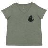 Curvy Collection Women's Fine Jersey V-Neck Tee Thumbnail