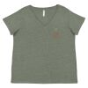 Curvy Collection Women's Fine Jersey V-Neck Tee Thumbnail