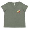 Curvy Collection Women's Fine Jersey V-Neck Tee Thumbnail