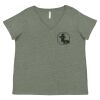 Curvy Collection Women's Fine Jersey V-Neck Tee Thumbnail