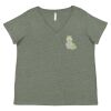 Curvy Collection Women's Fine Jersey V-Neck Tee Thumbnail