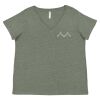 Curvy Collection Women's Fine Jersey V-Neck Tee Thumbnail
