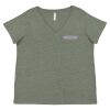 Curvy Collection Women's Fine Jersey V-Neck Tee Thumbnail