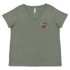 Curvy Collection Women's Fine Jersey V-Neck Tee Thumbnail