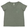Curvy Collection Women's Fine Jersey V-Neck Tee Thumbnail
