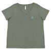 Curvy Collection Women's Fine Jersey V-Neck Tee Thumbnail