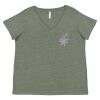 Curvy Collection Women's Fine Jersey V-Neck Tee Thumbnail