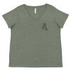 Curvy Collection Women's Fine Jersey V-Neck Tee Thumbnail