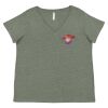 Curvy Collection Women's Fine Jersey V-Neck Tee Thumbnail