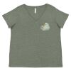 Curvy Collection Women's Fine Jersey V-Neck Tee Thumbnail