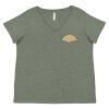 Curvy Collection Women's Fine Jersey V-Neck Tee Thumbnail