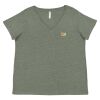 Curvy Collection Women's Fine Jersey V-Neck Tee Thumbnail