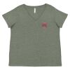 Curvy Collection Women's Fine Jersey V-Neck Tee Thumbnail