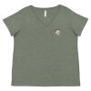 Curvy Collection Women's Fine Jersey V-Neck Tee Thumbnail