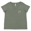 Curvy Collection Women's Fine Jersey V-Neck Tee Thumbnail