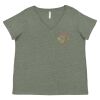 Curvy Collection Women's Fine Jersey V-Neck Tee Thumbnail