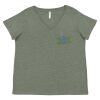 Curvy Collection Women's Fine Jersey V-Neck Tee Thumbnail