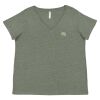 Curvy Collection Women's Fine Jersey V-Neck Tee Thumbnail