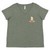 Curvy Collection Women's Fine Jersey V-Neck Tee Thumbnail