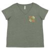 Curvy Collection Women's Fine Jersey V-Neck Tee Thumbnail