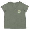 Curvy Collection Women's Fine Jersey V-Neck Tee Thumbnail