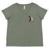 Curvy Collection Women's Fine Jersey V-Neck Tee Thumbnail