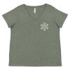 Curvy Collection Women's Fine Jersey V-Neck Tee Thumbnail