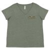 Curvy Collection Women's Fine Jersey V-Neck Tee Thumbnail