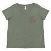 Curvy Collection Women's Fine Jersey V-Neck Tee Thumbnail