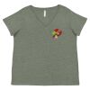 Curvy Collection Women's Fine Jersey V-Neck Tee Thumbnail