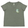 Curvy Collection Women's Fine Jersey V-Neck Tee Thumbnail