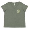 Curvy Collection Women's Fine Jersey V-Neck Tee Thumbnail