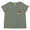 Curvy Collection Women's Fine Jersey V-Neck Tee Thumbnail