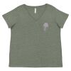 Curvy Collection Women's Fine Jersey V-Neck Tee Thumbnail
