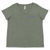 Curvy Collection Women's Fine Jersey V-Neck Tee Thumbnail