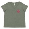 Curvy Collection Women's Fine Jersey V-Neck Tee Thumbnail