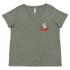 Curvy Collection Women's Fine Jersey V-Neck Tee Thumbnail