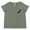 Curvy Collection Women's Fine Jersey V-Neck Tee Thumbnail