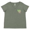 Curvy Collection Women's Fine Jersey V-Neck Tee Thumbnail