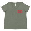 Curvy Collection Women's Fine Jersey V-Neck Tee Thumbnail