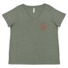 Curvy Collection Women's Fine Jersey V-Neck Tee Thumbnail