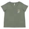 Curvy Collection Women's Fine Jersey V-Neck Tee Thumbnail