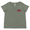 Curvy Collection Women's Fine Jersey V-Neck Tee Thumbnail