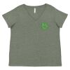 Curvy Collection Women's Fine Jersey V-Neck Tee Thumbnail