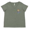 Curvy Collection Women's Fine Jersey V-Neck Tee Thumbnail