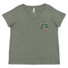 Curvy Collection Women's Fine Jersey V-Neck Tee Thumbnail