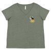 Curvy Collection Women's Fine Jersey V-Neck Tee Thumbnail