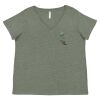 Curvy Collection Women's Fine Jersey V-Neck Tee Thumbnail